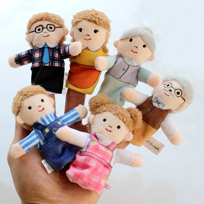 Family Finger Puppet Set Educational Toy